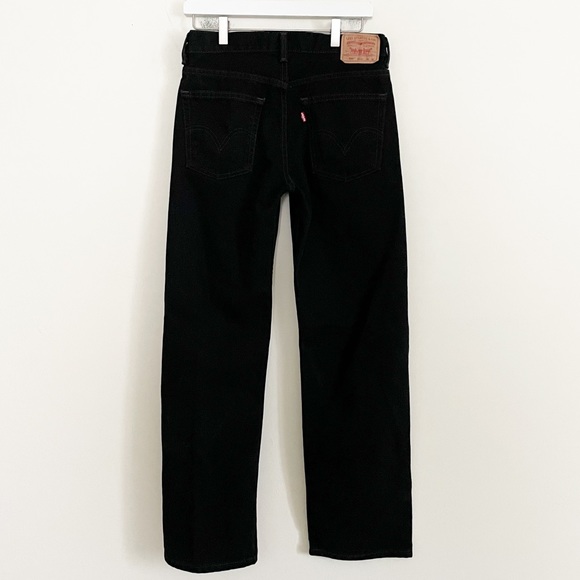 Levi’s 550 Relaxed Fit Jeans Hand Painted Flames Black Goth Punk Unisex Size 28 - Picture 7 of 8